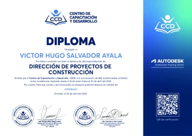 DIPLOMA - VICTOR HUGO SALVADOR AYALA